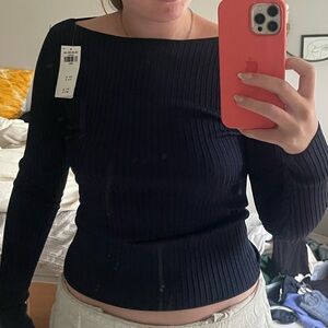 Abercrombie navy sweater!